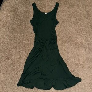 Green Wrap Dress